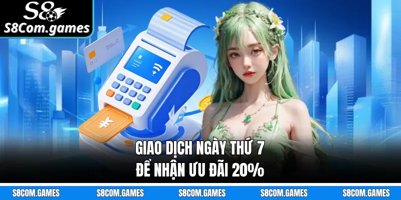 Giao dịch ngày thứ 7 để nhận ưu đãi 20%